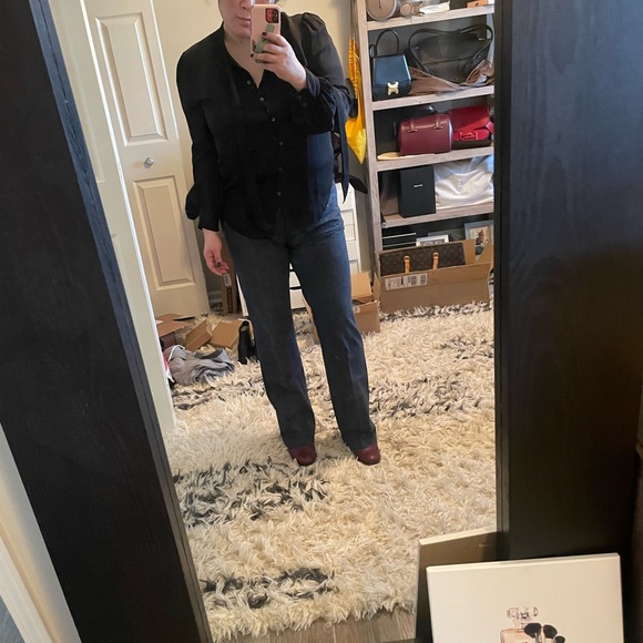 Chanel 06P Midrise Straight Leg Jeans 44 - Picture 3 of 16